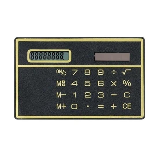 PLUS Ultracienki 8-cyfrowy kalkulator energii słonecznej z kartą kredytową Przenośny minikalkulator Inna marka