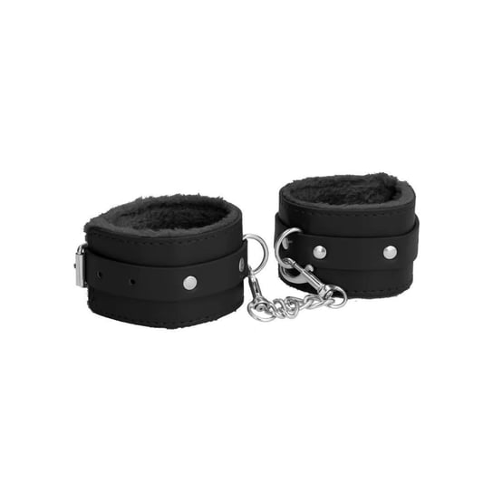 Plush Leather Handcuffs SHOT