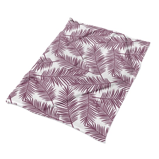 Pluszowe koce na kanapę kolorowy Purpurowe liście, Fabricsy Fabricsy