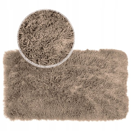 Pluszowy puszysty dywanik dywan łazienkowy MEGAN 50x80 TOUPE Kontrast