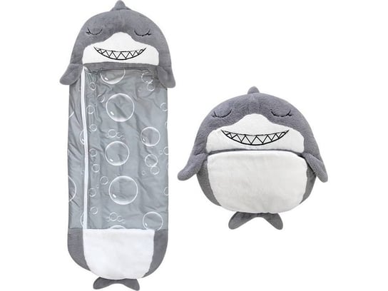 Pluszowy Śpiworek Dormi Locos Shark (137 X 50 Cm - Plusz - Szary) OEM
