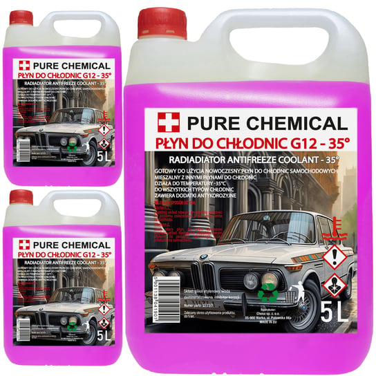 PŁYN DO CHŁODNIC G12/G12+ PŁYN CHŁODNICZY -35C 15L PURE CHEMICAL