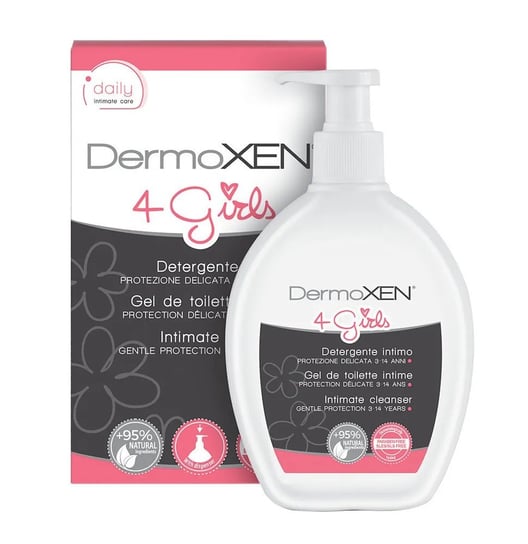 Płyn do higieny intymnej dla Dziewczynek - Dermoxen 4 Girls, 200 ml. Żel Do Higieny Intymnej. DermoXen