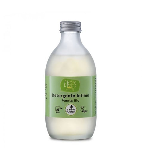 Płyn do higieny intymnej z organicznym ekstraktem z mięty, w szklanej butelce, 280 ml, Pierpaoli Ekos in vetro Ekos In Vetro