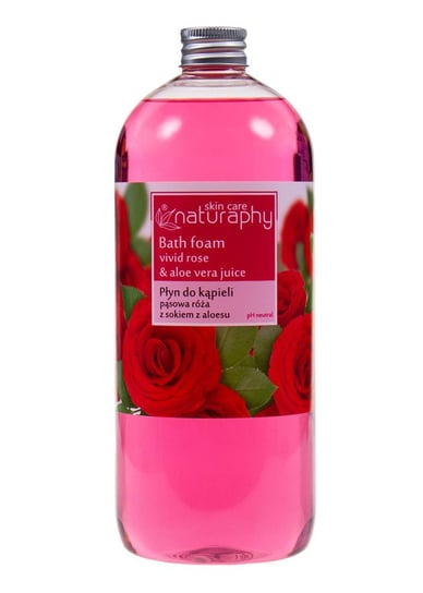 Płyn do kąpieli pąsowa róża z aloesem 1L Blux Cosmetics