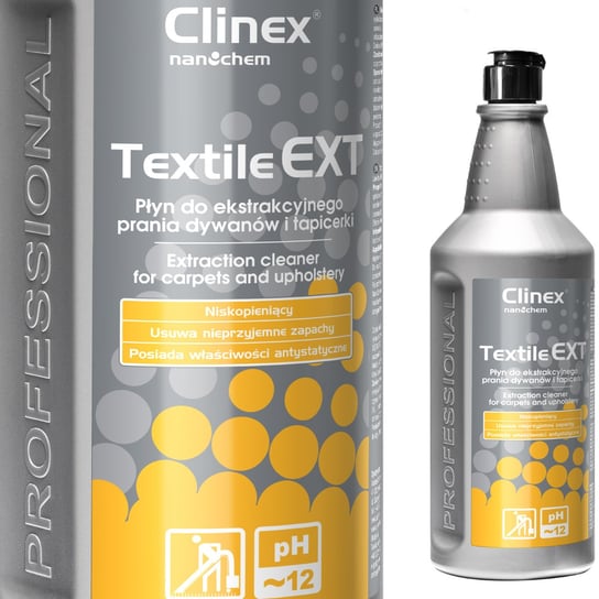Płyn Do Maszynowego I Ręcznego Prania Dywanów I Tapicerki Clinex Textile Ext 1L Clinex
