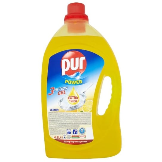 Płyn do mycia naczyń PUR Power 3Action Gel Lemon, 4,5 l Pur
