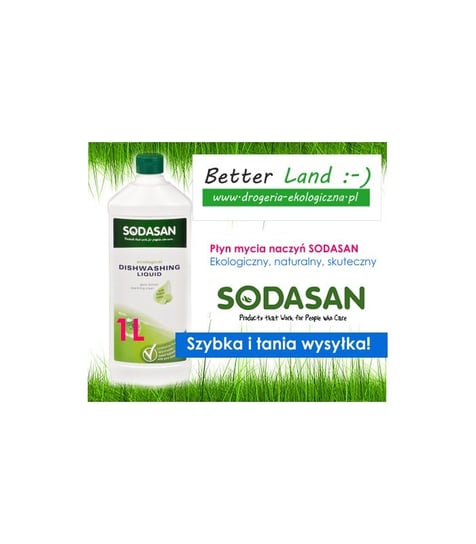 Płyn do mycia naczyń SODASAN, cytrynowy, 1 l Sodasan