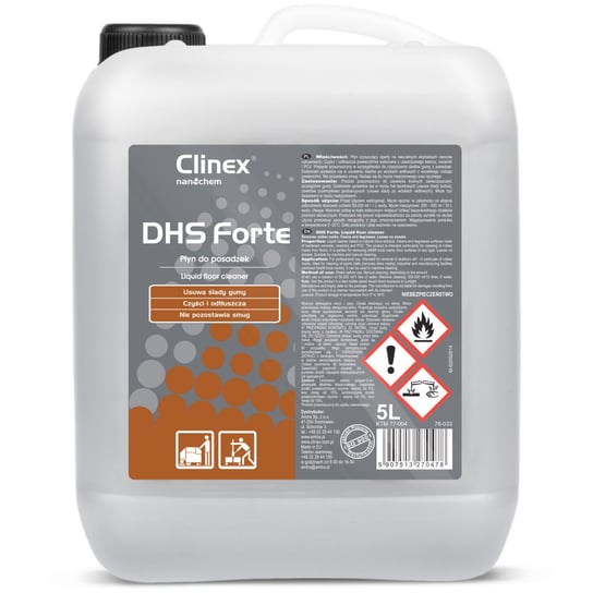 Płyn Do Mycia Podłóg Posadzek Clinex Dhs Forte 5L Clinex