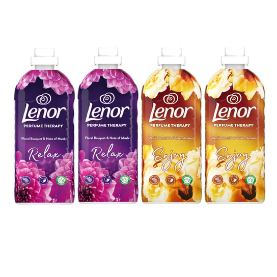 Płyn do płukania LENOR mix Kwiatowy + Vanilla Orchid Gold 48 prań 4x 1,2 l Lenor