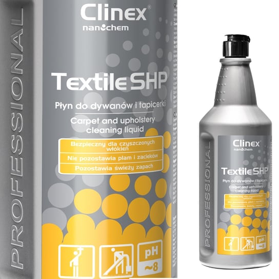 Płyn Do Prania Czyszczenia Dywanów Mebli I Tapicerki Clinex Textile Shp 1L Clinex