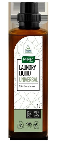 Płyn do prania z wodą miętową Universal 1l rabarbar jabłko wegański Mayeri Organic Mayeri