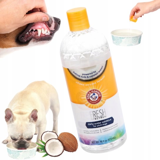 PŁYN DO WODY do zębów dla psa odświeża oddech redukuje kamień KOKOS 473ml Inna marka