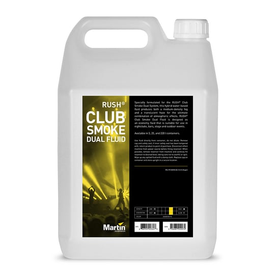 Płyn Mgła Dym Martin Rush Club Smoke Dual Fluid 5L Martin