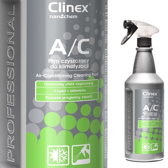 Płyn Środek Do Mycia Czyszczenia Klimatyzacji I Wentylacji Clinex A/C 1L Clinex