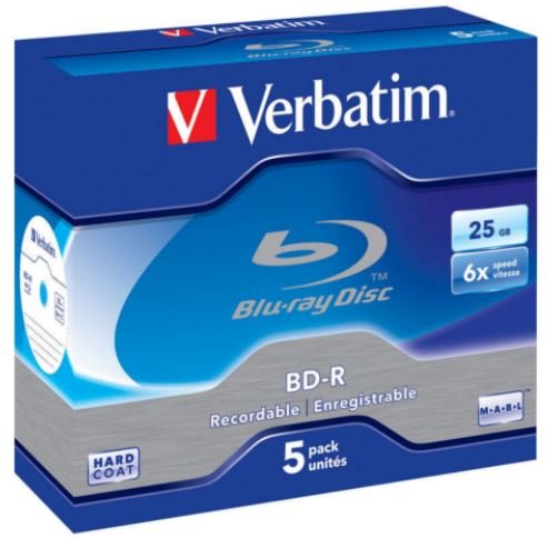 Płyta BD-R VERBATIM 43715, 25 GB, 6x, 5 szt. Verbatim