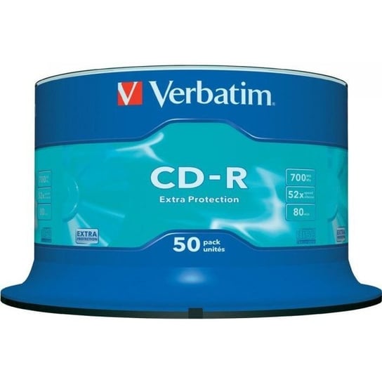 Płyta CD-R 700MB VERBATIM cake (50) Extra Protection 43351 Verbatim