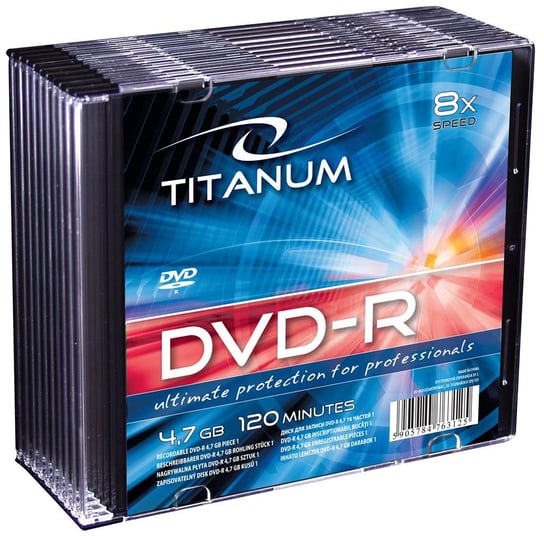 Płyta DVD-R TITANUM 1072, 4.7 GB, 8x, 10 szt. Titanum