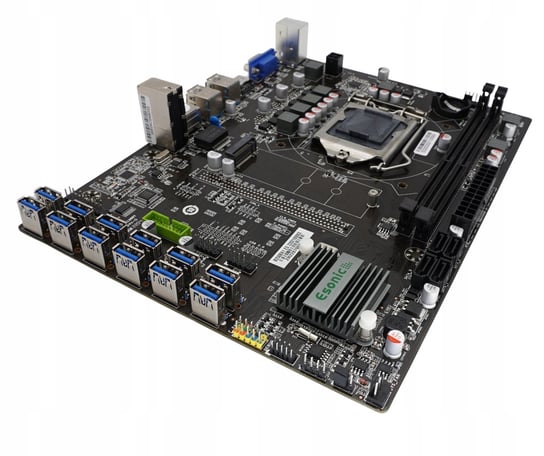 Płyta główna Esonic BTC B250BA1 12x USB PCIe LGA 1151 DDR4 do Riser Koparki Esonic