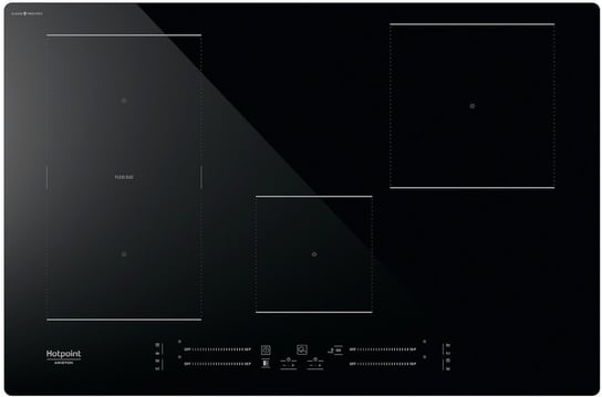 Płyta indukcyjna 77 cm czarne szkło  HOTPOINT ARISTON HS1377CCPNE Hotpoint-Ariston