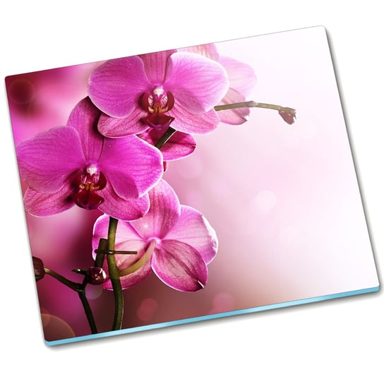 Płyta ochronna na indukcję Kwiaty orchidei - 60x52 cm Tulup