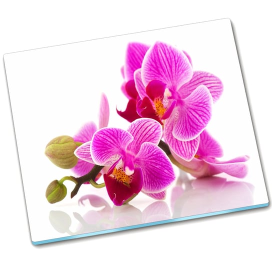 Płyta ochronna na indukcję Kwiaty orchidei - 60x52 cm Tulup