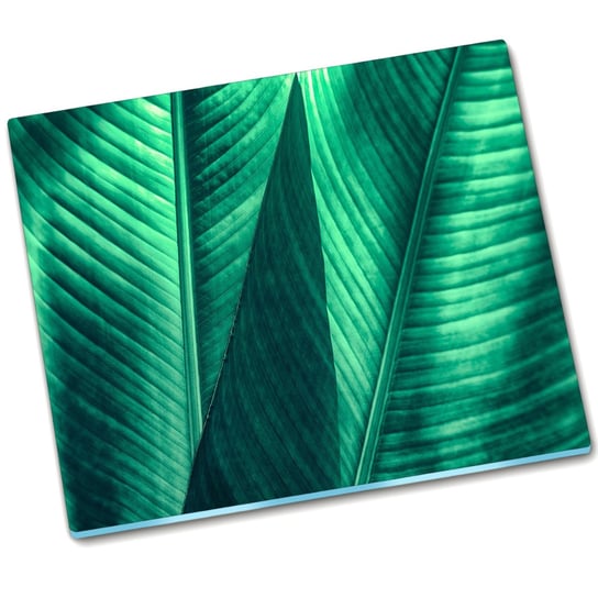 Płyta ochronna na indukcję Zielone liście - 60x52 cm Tulup