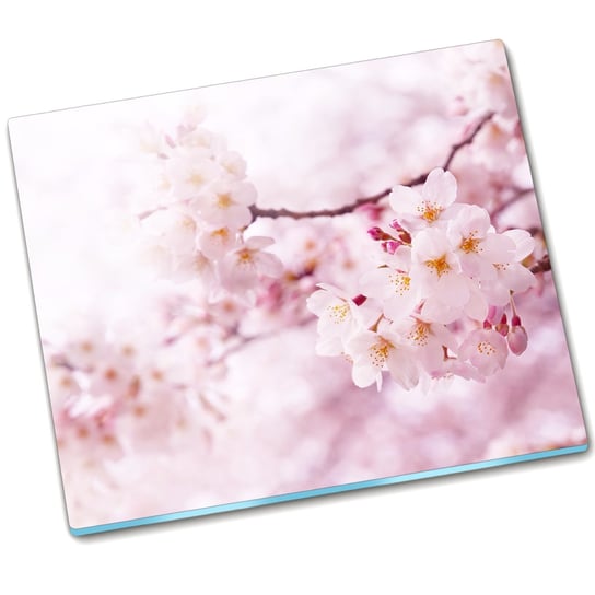 Płyta ochronna szklana Kwiaty wiśni - 60x52 cm Tulup