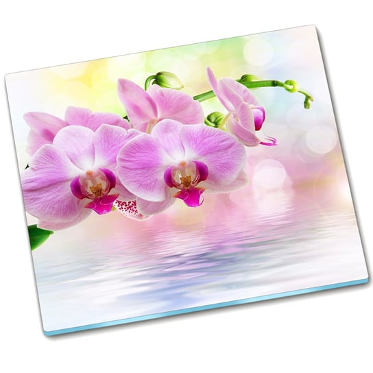 Płyta ochronna szklana Orchidea Róż - 60x52 cm Tulup