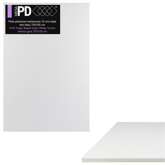 P yta Piankowa PVC 70x100 Cm 10mm Piankowo Kartonowa Foamboard Bia a p-yta-piankowa-pvc-70x100-cm-10mm-piankowo-kartonowa-foamboard-bia-a