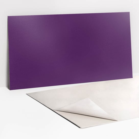 Płyta Samoprzylepna Na Ścianę 100x50 cm - Kolor fioletowy Tulup