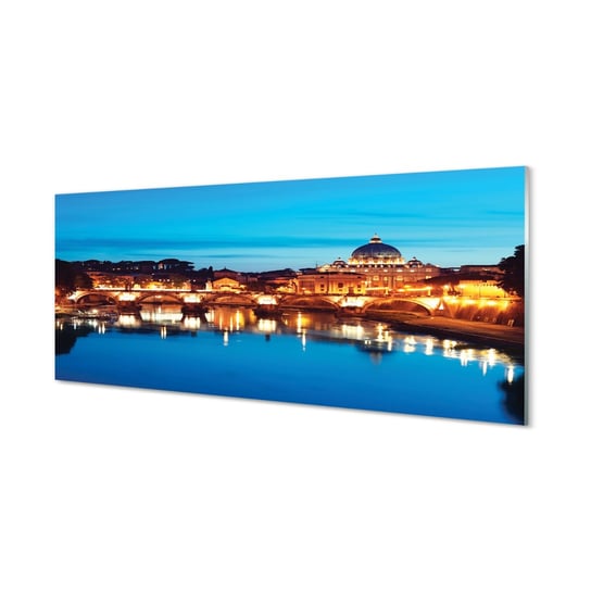 Płyta szklana do kuchnia Rzym Rzeka mosty 125x50 cm Tulup