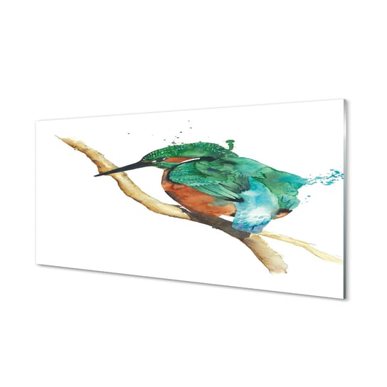 Płyta szklana Kolorowa malowana papuga 120x60 cm Tulup