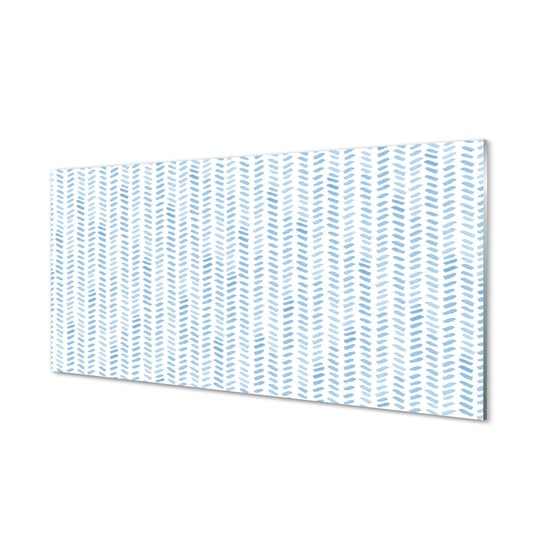 Płyta szklana Niebieskie paski jodełka 120x60 cm Tulup