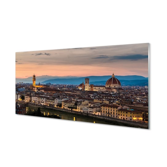 Płyta szklana Włochy Panorama góry katedra 120x60 Tulup