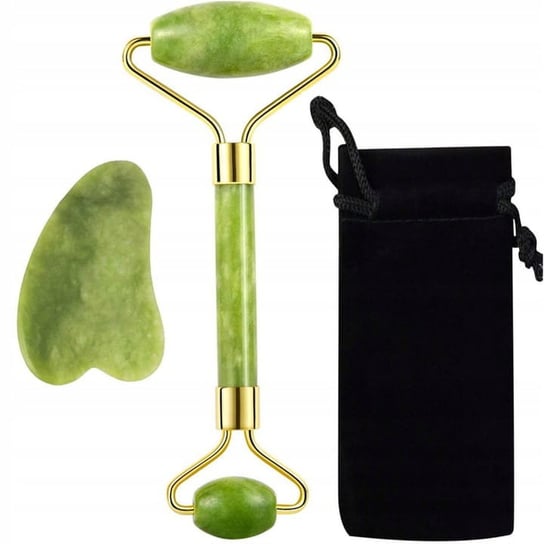 Płytka gua sha jadeit+masażer jadeitowy FootService