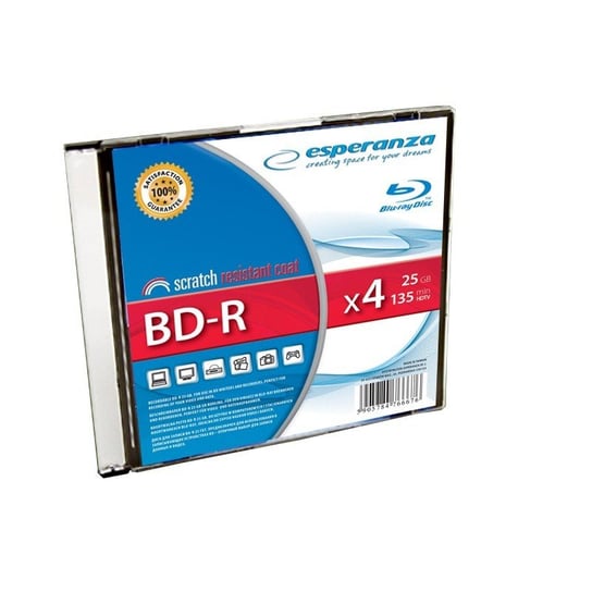 Płyty BD-R ESPERANZA BDR0016, 25 GB, 4x, 1 szt. Esperanza