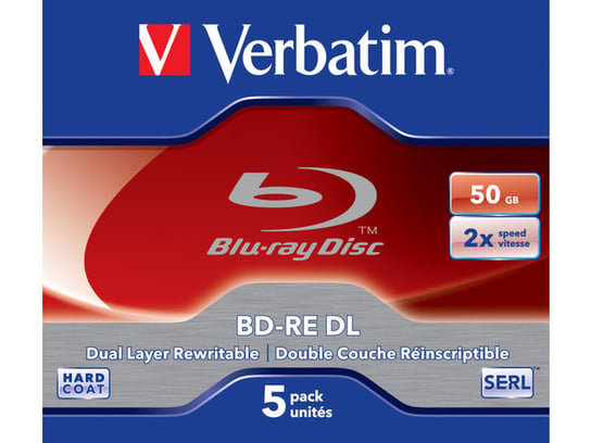 Płyty BD-R VERBATIM, 50 GB, 2x, 5 szt. Verbatim
