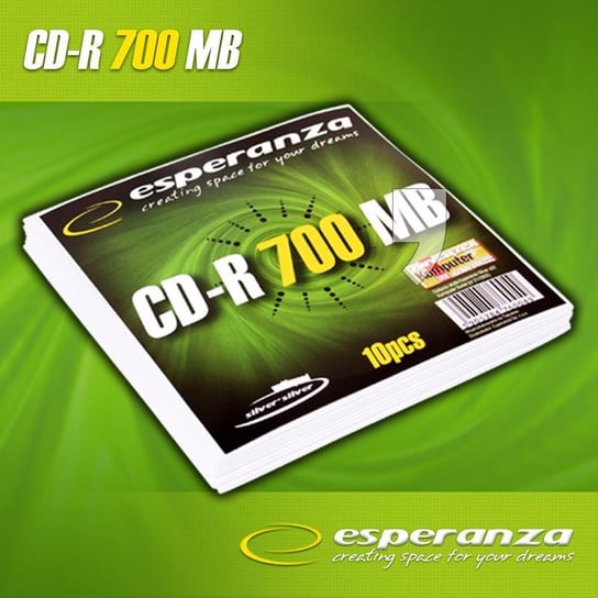 Płyty CD-R ESPERANZA 2007, 700 MB, 52x, 10 szt. Zamiennik/inny