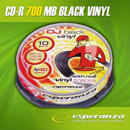 Płyty CD-R ESPERANZA Vinyl, 700 MB, 52x, 10 szt. Esperanza