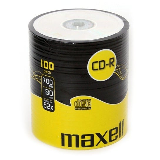 Płyty CD-R MAXELL, 700 MB, 52x, 100 szt. Maxell