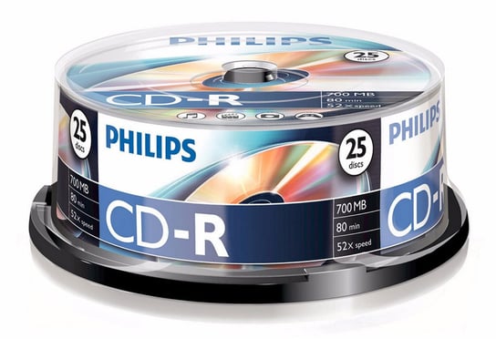 Płyty CD-R PHILIPS, 700 MB, 52x, 25 szt. Philips