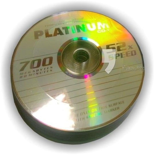 Płyty CD-R PLATINUM 30019, 700 MB, 52x, 10 szt. PLATINUM