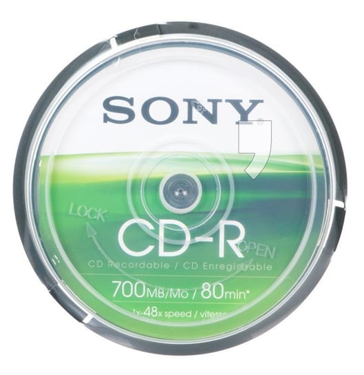 Płyty CD-R SONY 10CDQ80SP, 700 MB, 48x, 10 szt. Sony