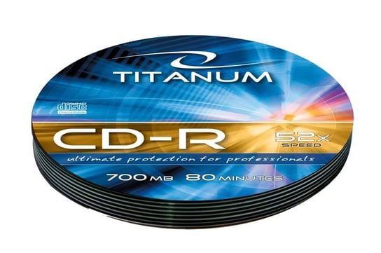 Płyty CD-R TITANUM 2023, 700 MB, 52x, 10 szt. TITANIUM