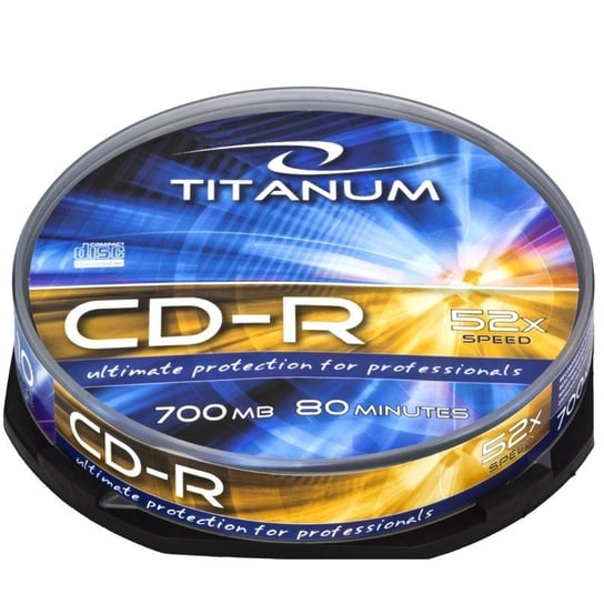 Płyty CD-R TITANUM 2026, 700 MB, 52x, 10 szt. TITANIUM