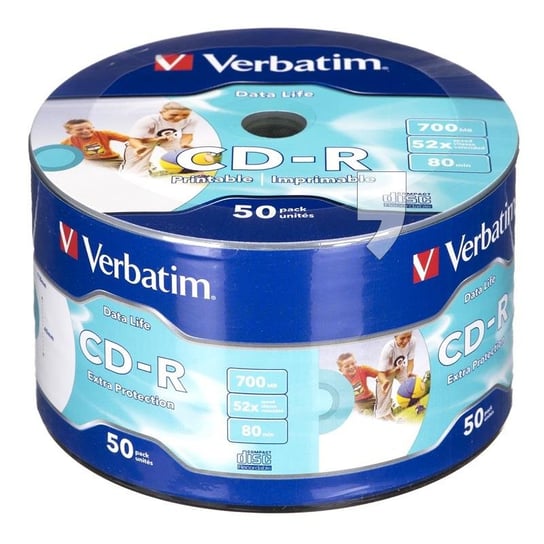 Płyty CD-R VERBATIM, 700 MB, 52x, 50 szt. Verbatim