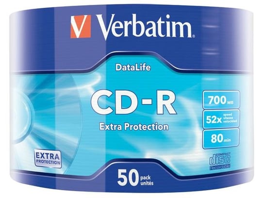 Płyty CD-R VERBATIM Extra Protection, 700 MB, 52x, 50 szt. Verbatim