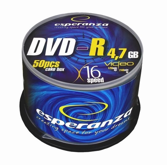 Płyty DVD-R ESPERANZA 1109, 4.7 GB, 16x, 50 szt. Esperanza