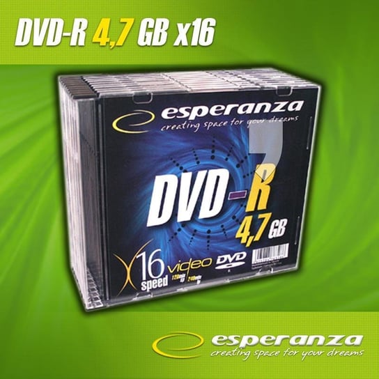 Płyty DVD-R ESPERANZA 1112, 4.7 GB, 16x, 10 szt. Esperanza